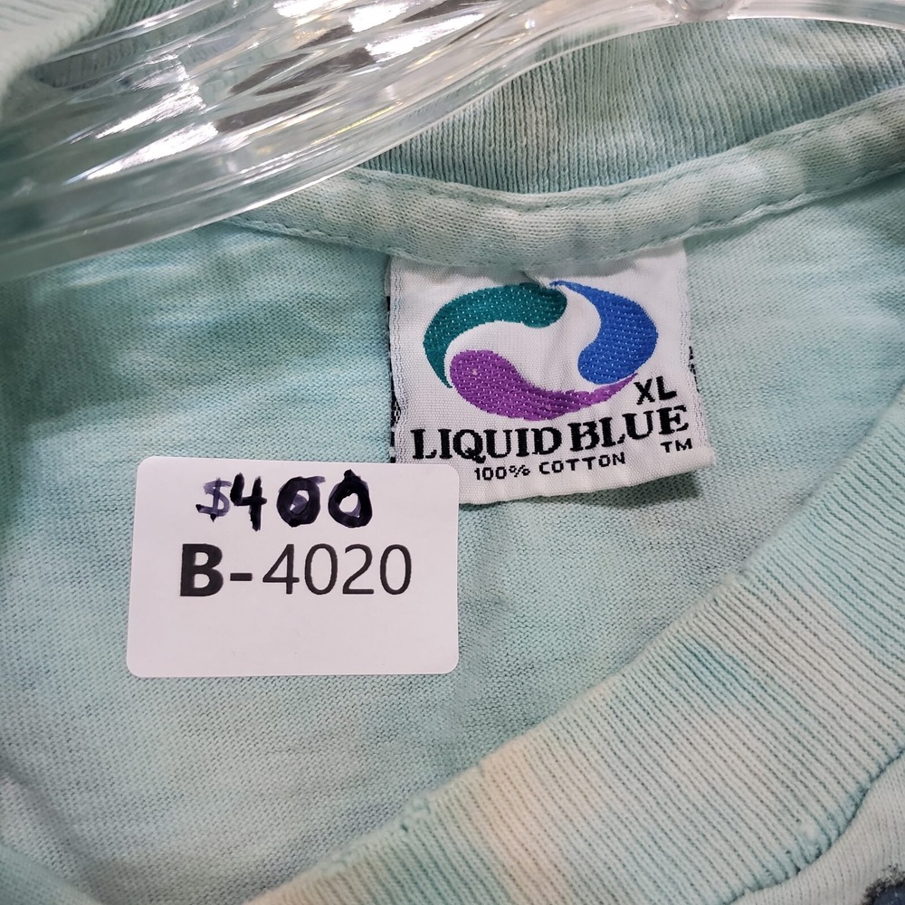 VINTAGE Grateful Dead Men Shirt Xl Tie Dye 1990 Liquid Blue Capricornus READ - Picture 2 of 16